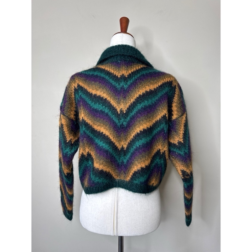 Vintage Designer Linda Allard for Ellen Tracy Mohair Cardigan Sweater Size Small - Picture 4 of 6